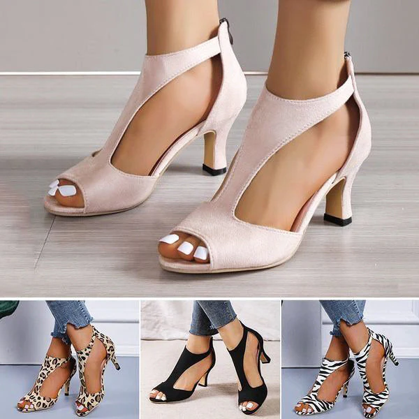 👡Novos saltos altos romanos femininos da moda 2025