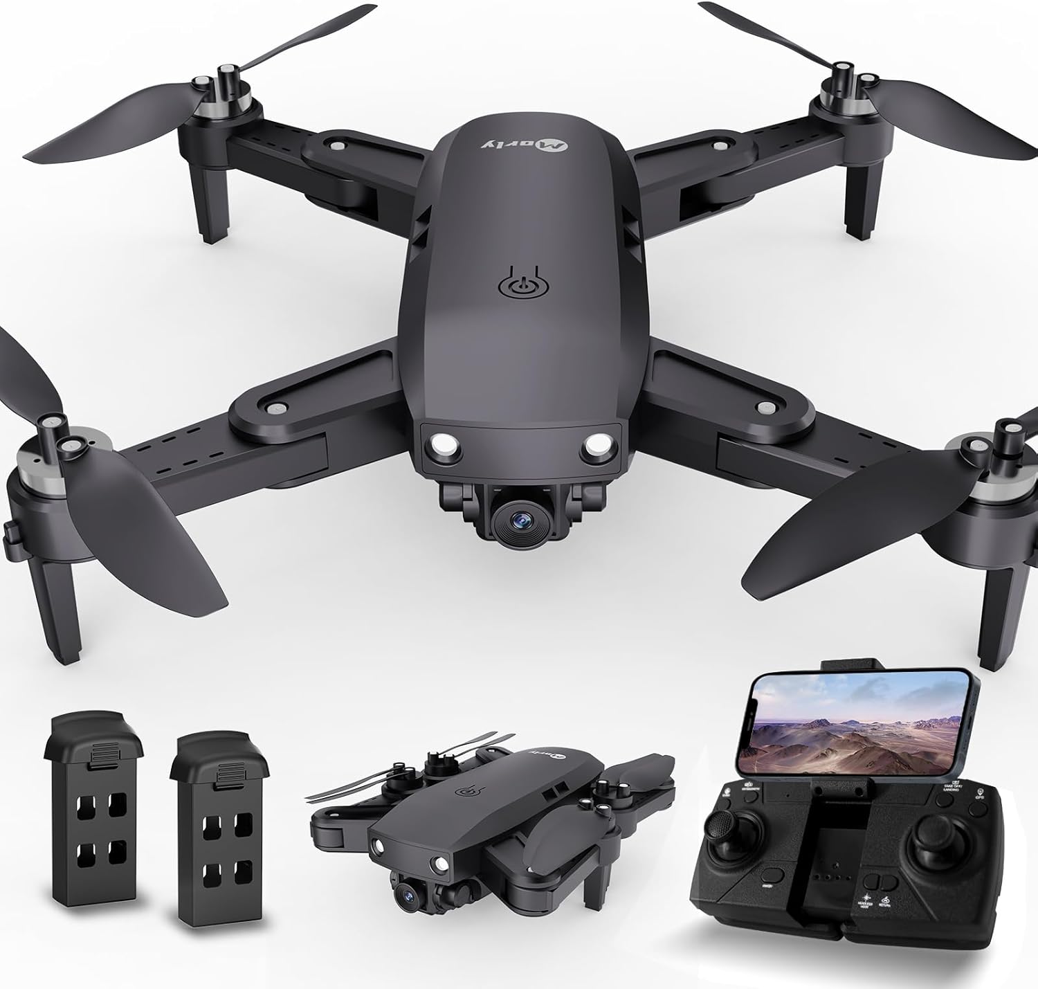 GPS Drone with Camera for Adults 4K Drones Brushless Motor Auto Return Home 5G WiFi Transmission Foldable FPV RC Quadcopter UAV Altitude Hold Follow Me 36 Mins Flight Carrying Case