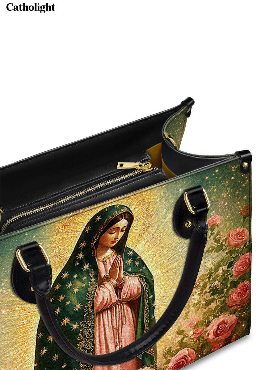 Catholight  Roses of Guadalupe Leather Bag