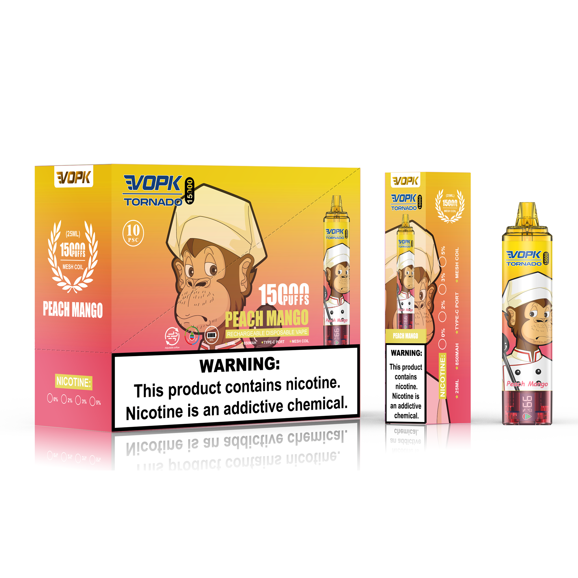 VOPK Tornado 15000 15K Puffs Disposable Vape Pen