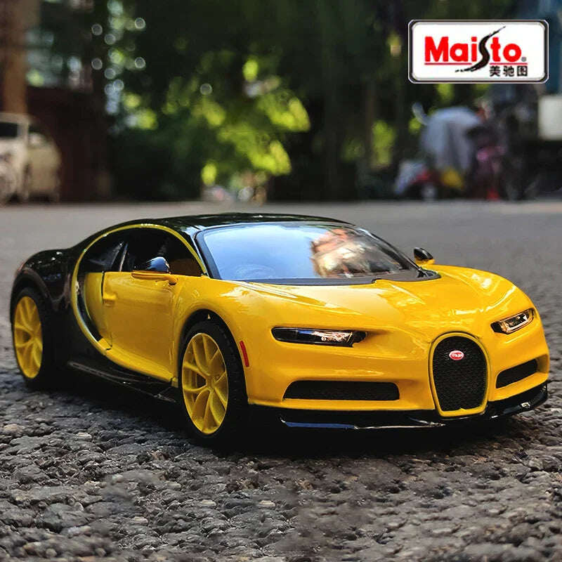 Храна 1:24 Bugatti Chiron Divo Supercar Diecast Модел