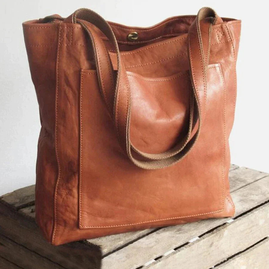 Elegant leather women's handbag