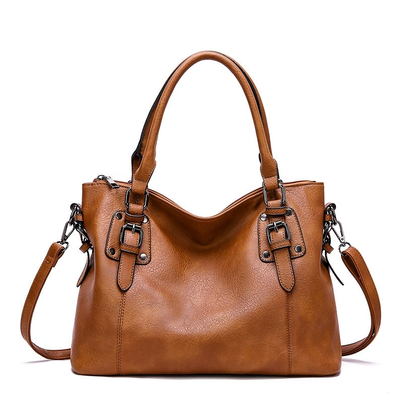 Bolsa de couro feita à mão
