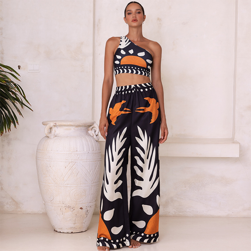 👙 One Shoulder High Waist Bikini Swimsuit and Pants or Skirt  🎀