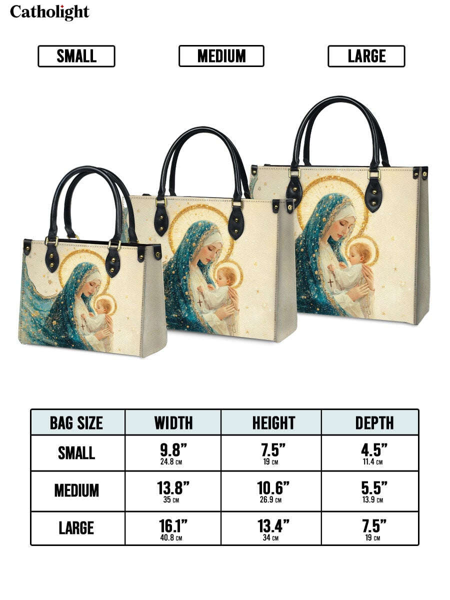 Catholight  Divine Mother’s Embrace Leather Bag