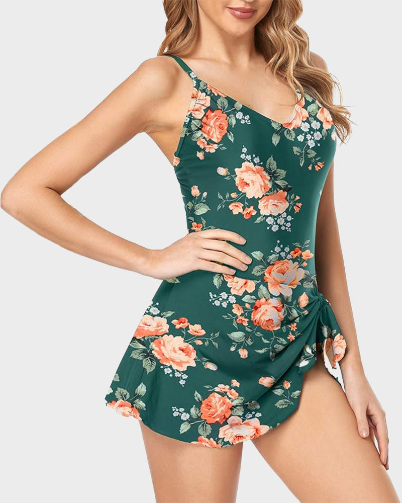 2025 New Women's Tummy Control Slim Fit One Piece Swimsuit
