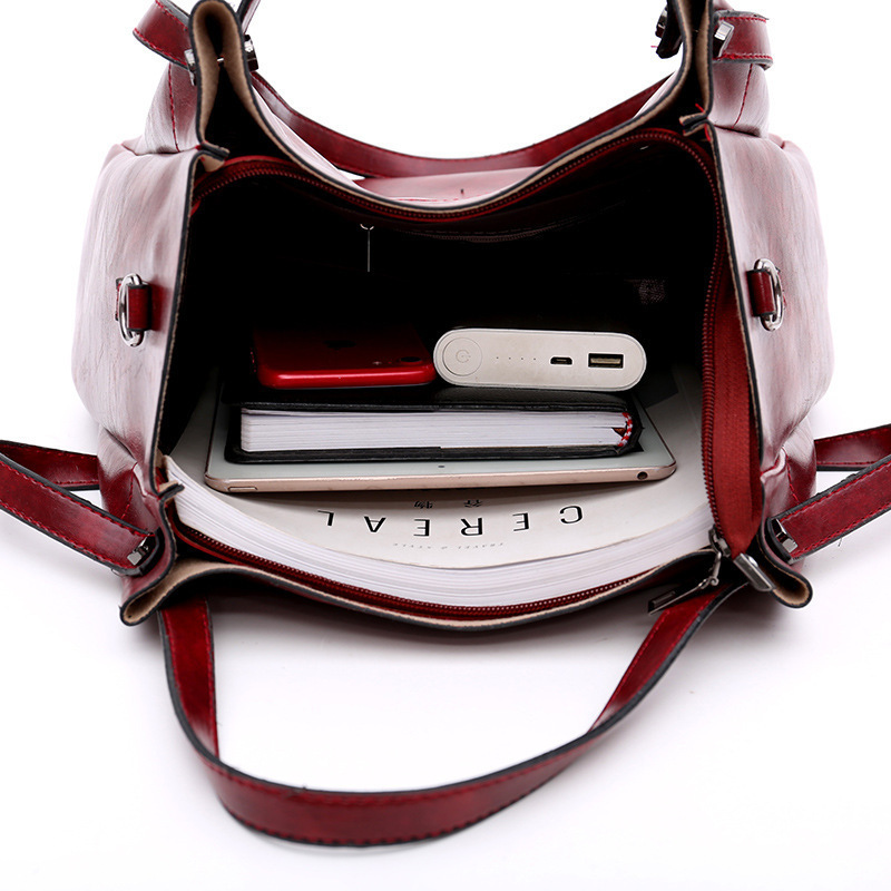 Vintage Handmade Leather 4 Piece Set
