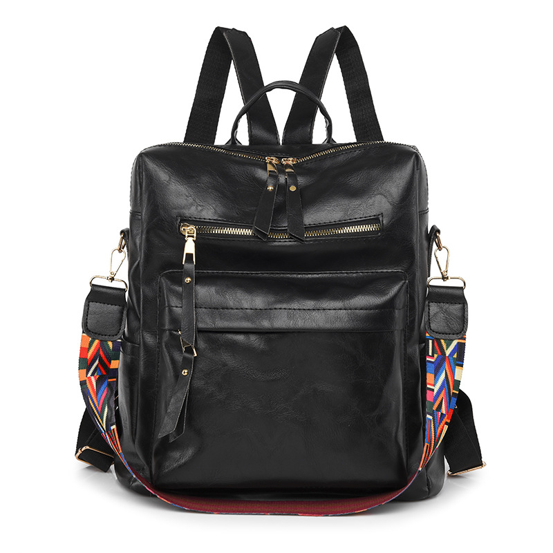 Vintage handmade leather backpack