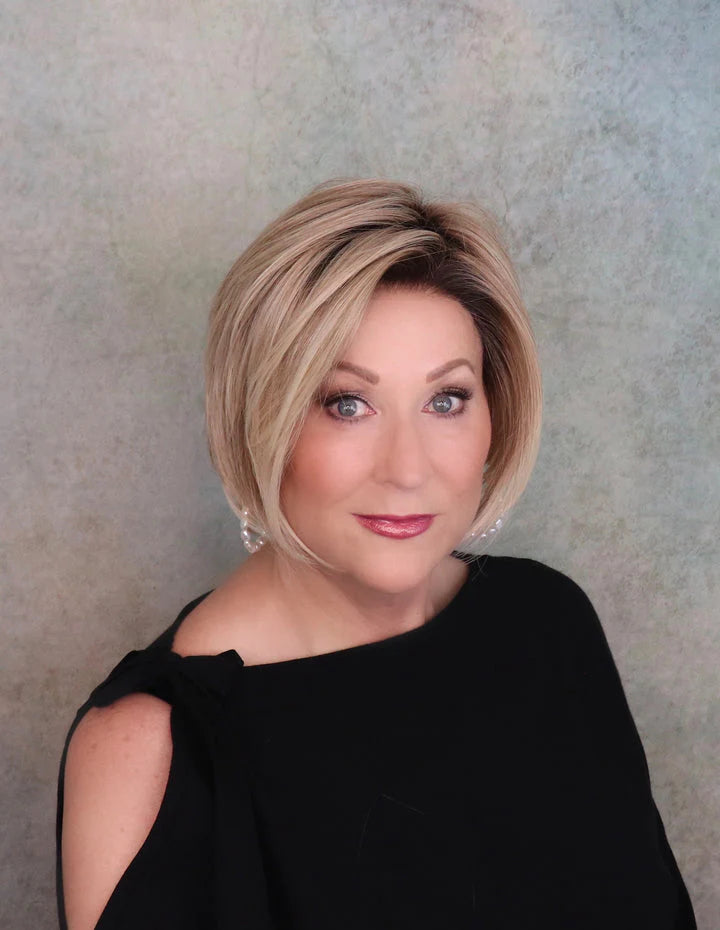 Silver separated bob - For all face shapes