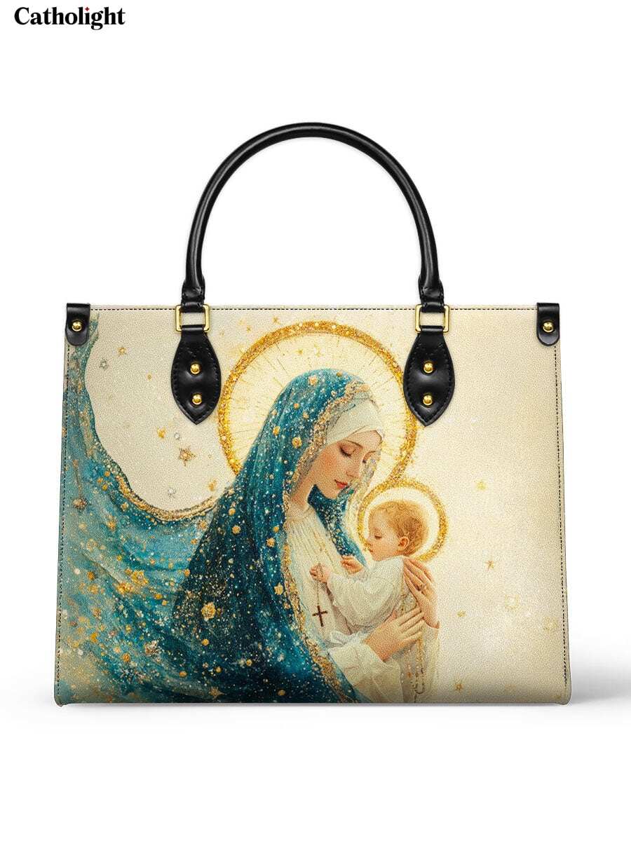 Catholight  Divine Mother’s Embrace Leather Bag