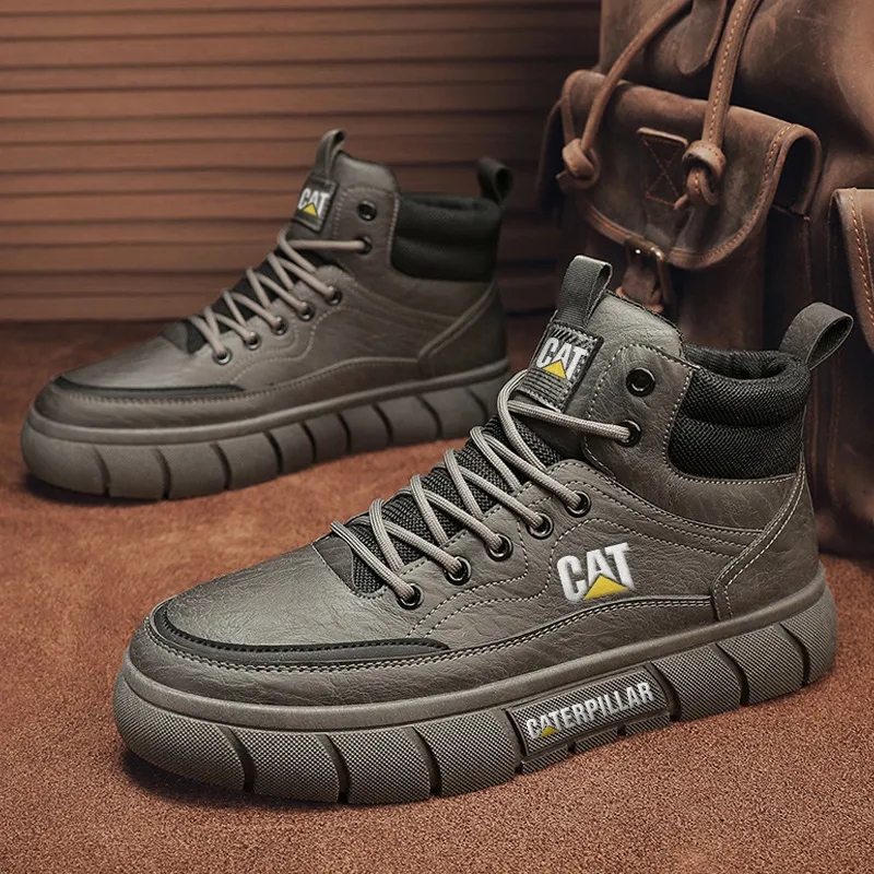Botas masculinas casuais de couro leve CAT®