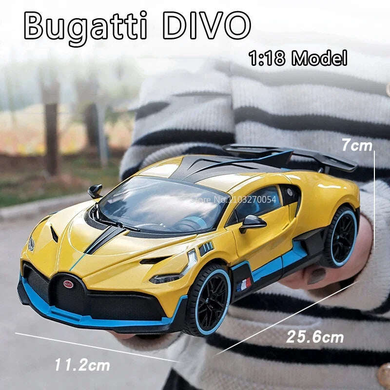 1:18 Bugatti Divo Sports Модел на лят под налягане автомобил
