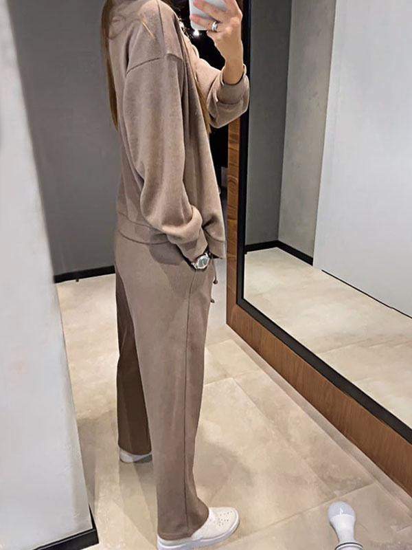 Abito da pantaloni sportivi cardigan con giacca comoda nuova autunno 2024
