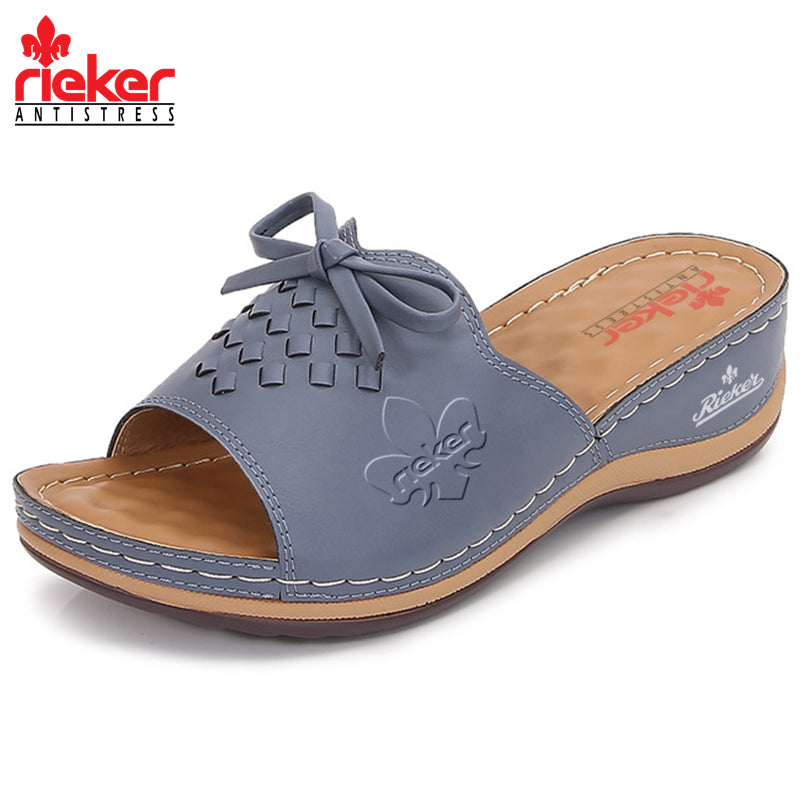 RIEKER® Nové dámske protišmykové sandále na kline