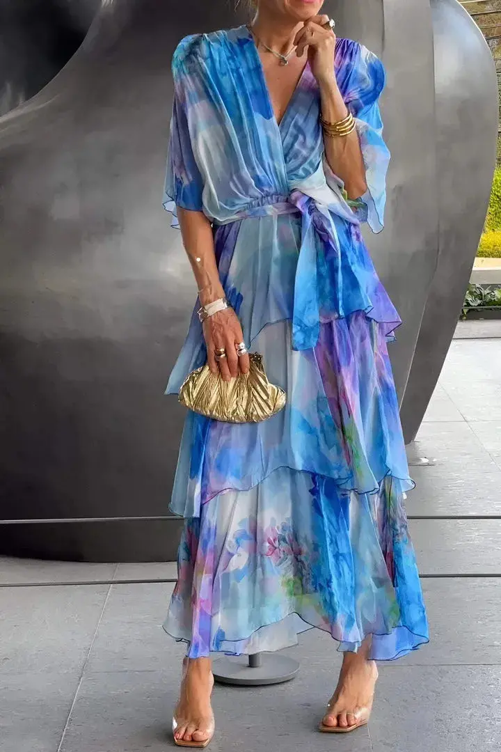 🥰【S-3XL】Vestido de tule novo, confortável e moderno para primavera e verão com bolinhas