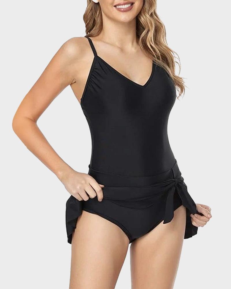 2025 New Women's Tummy Control Slim Fit One Piece Swimsuit