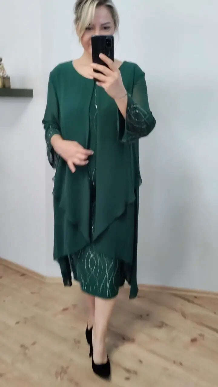 Vestido de chiffon da moda em 2025