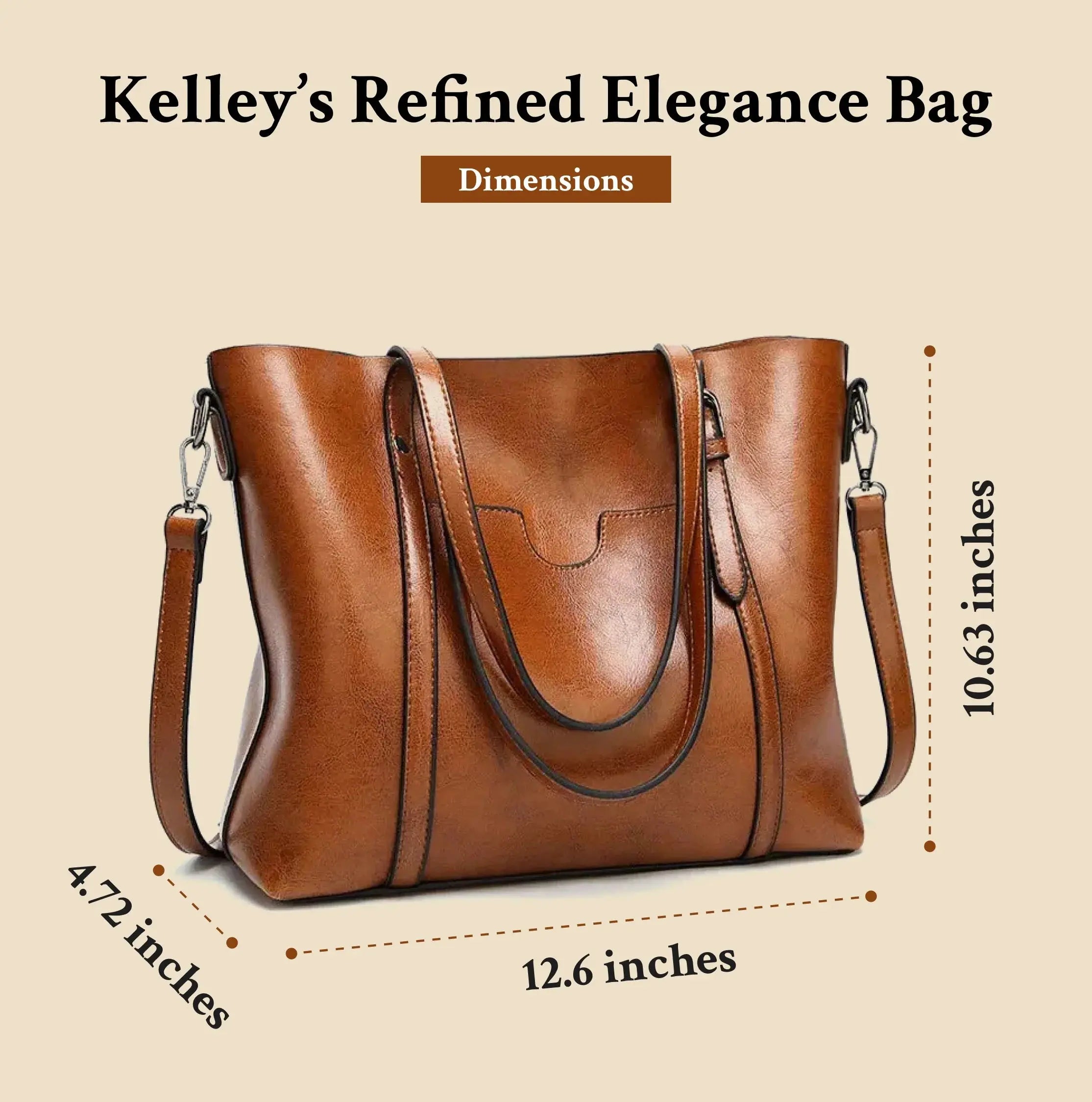 Изисканата елегантност на Kelley | Луксозна кожена чанта
