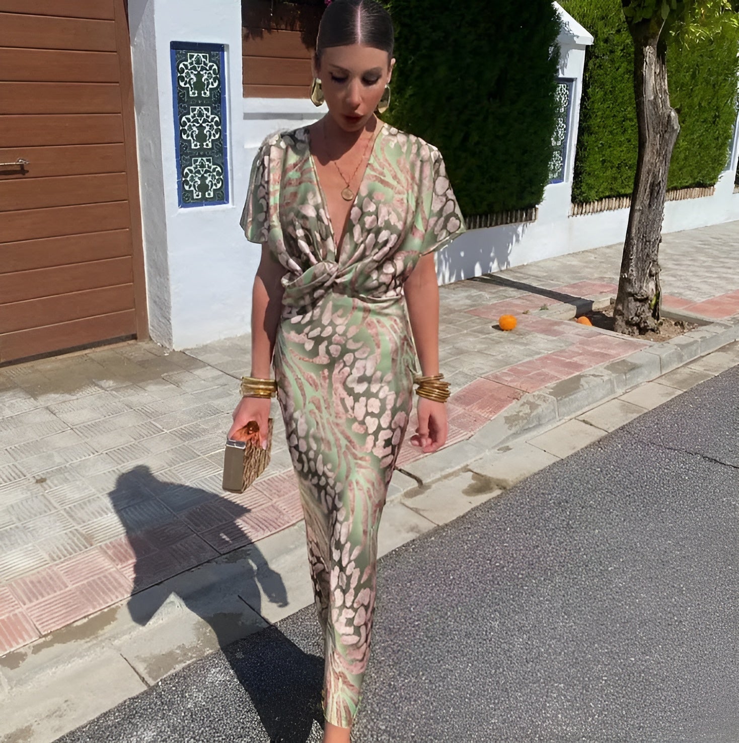 🎀 Classy Printed Dress