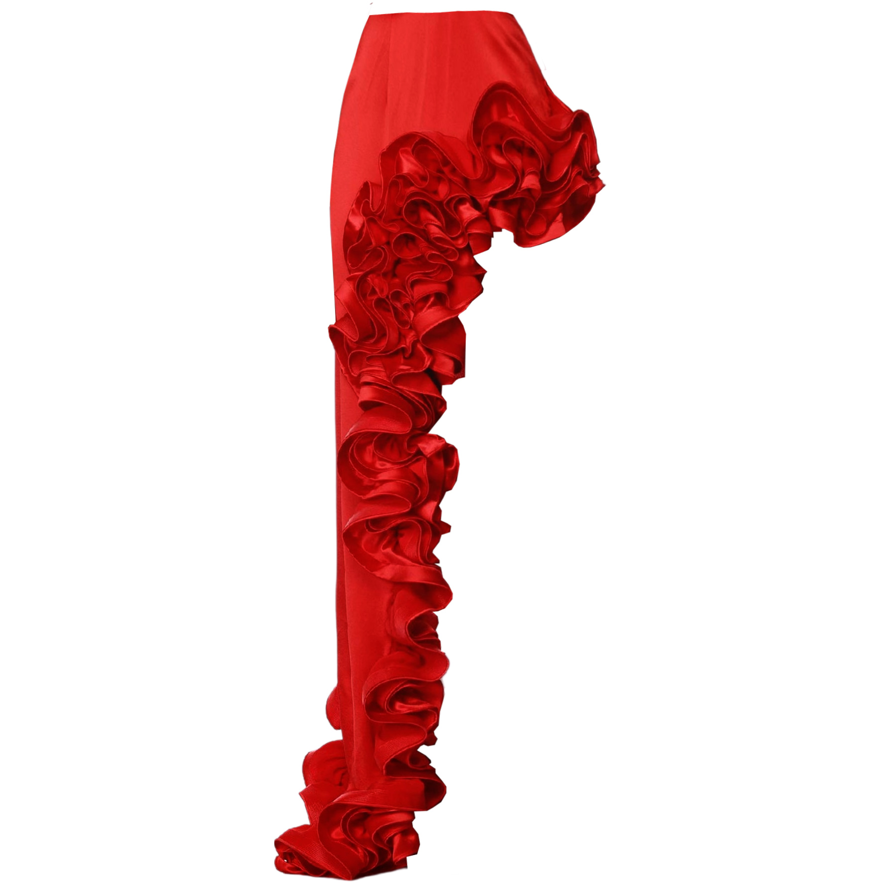 ✨ Red Flower Frilled V Neck One Piece Swimsuit and Skirt