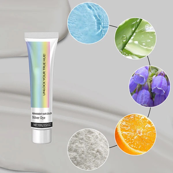 Farba na vlasy 2 v 1 Natural Essence Extract Silver