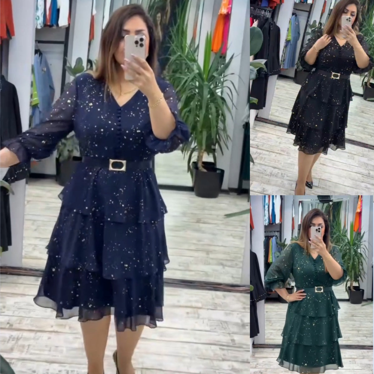 【S-5XL】 Brīva šifona kleita, lieli izmēri | Ērts un elpojošs, ideāli piemērots vasarai