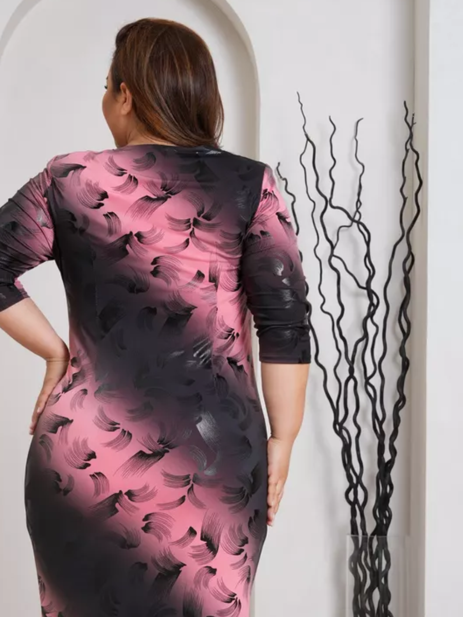 👗💥【S-5XL】 2025. gads jauna eleganta gradienta kleita