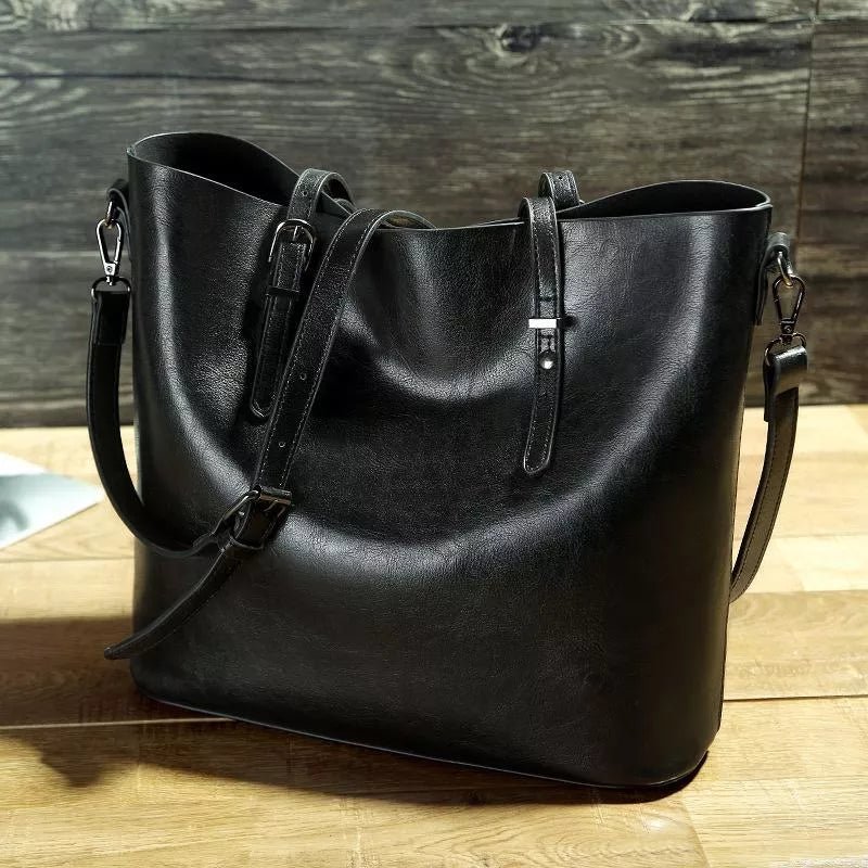 Bolsa de couro feita à mão