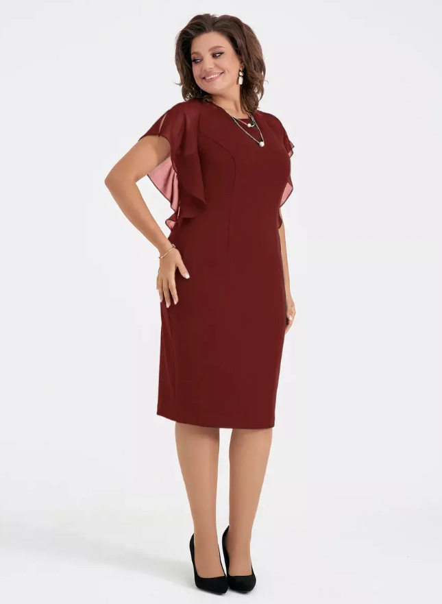 😘💃Išpardavimas – 49 % nuolaida💕【S-5XL】Elegantiška ir aukštos kokybės šifono suknelė moterims🌷💃