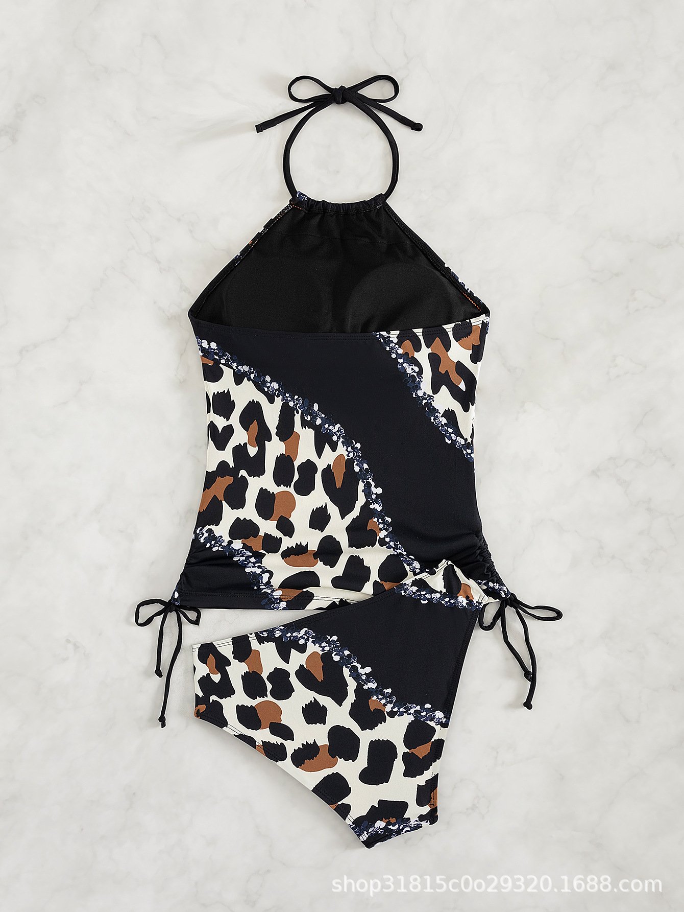 2025 New Sexy Two-piece Leopard Print Bikini Swimsuit