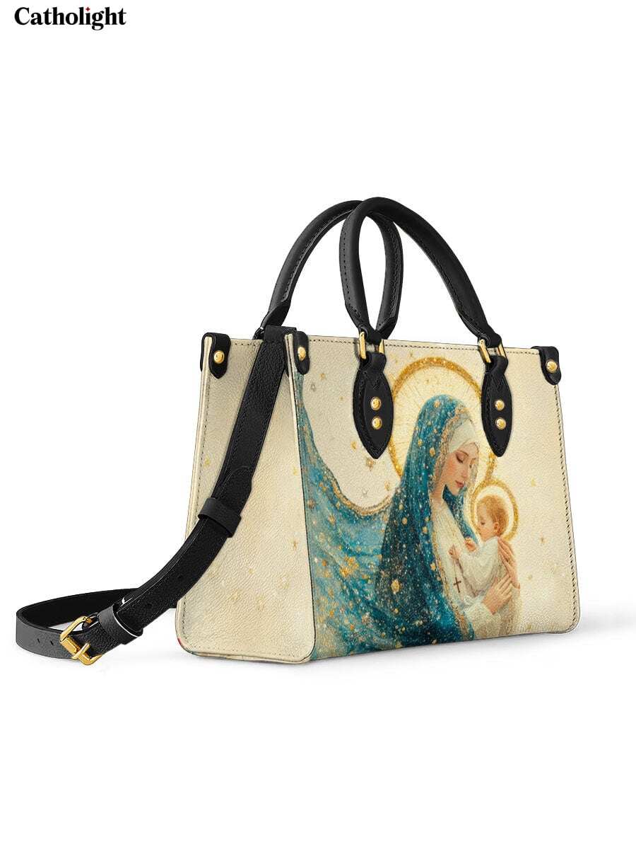 Catholight  Divine Mother’s Embrace Leather Bag