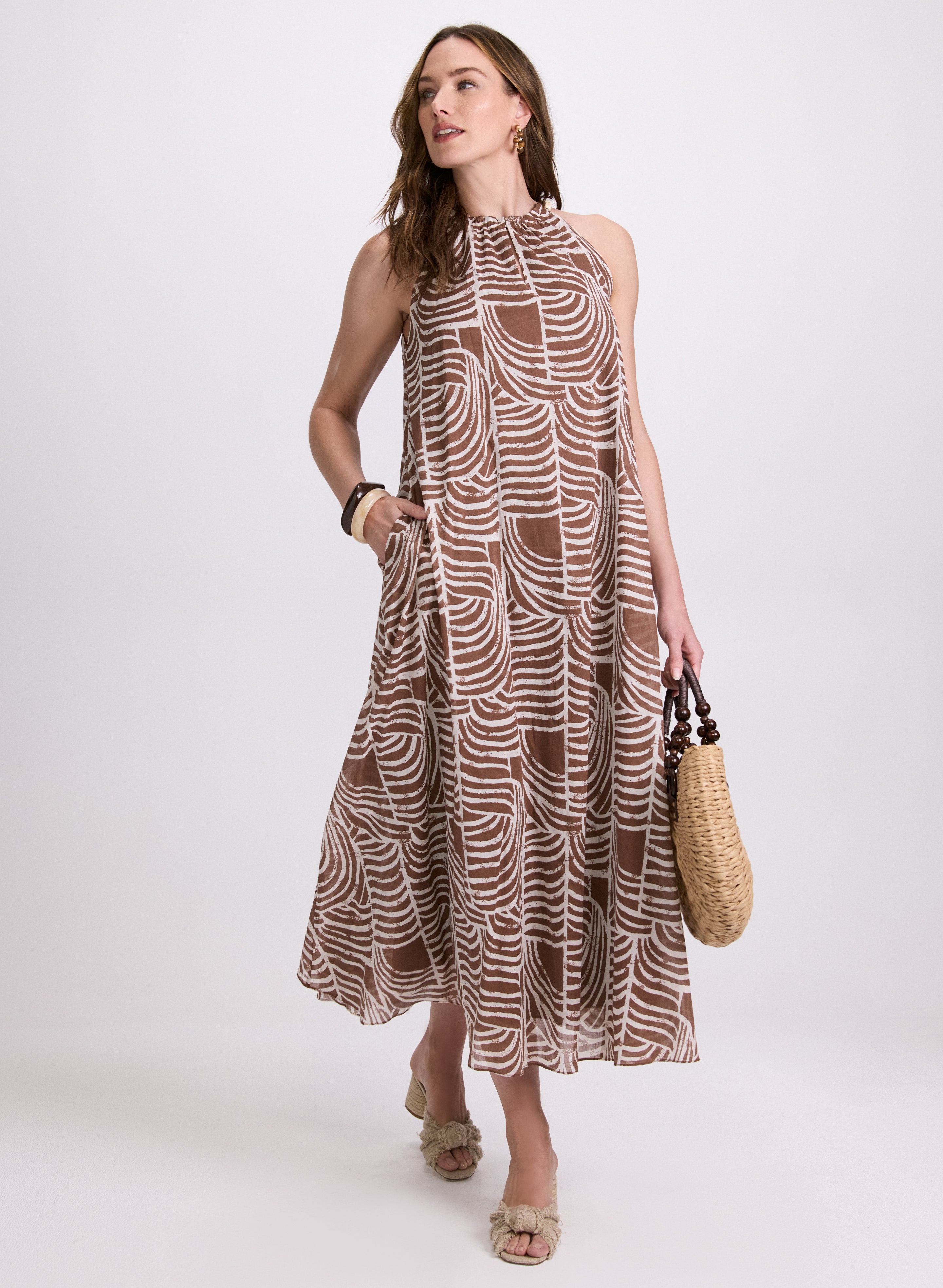 2025 New Halter neck maxi dress