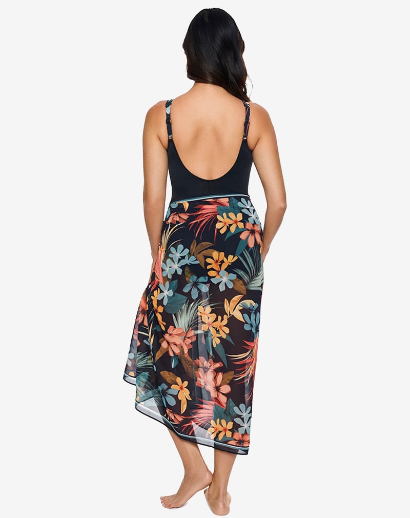 🤩Belly swimming costume set with floral pattern and V-neckline
