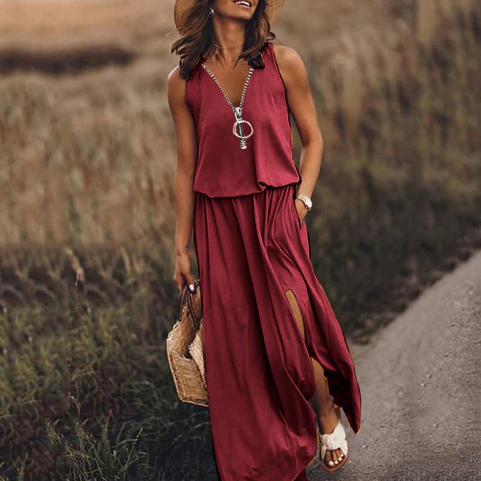 👗[ S-5xl] 2025 novo vestido estampado feminino