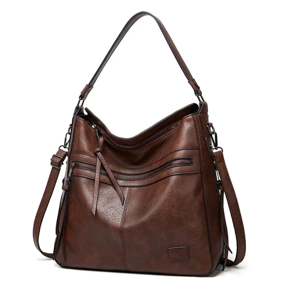 Bolsa de couro feita à mão