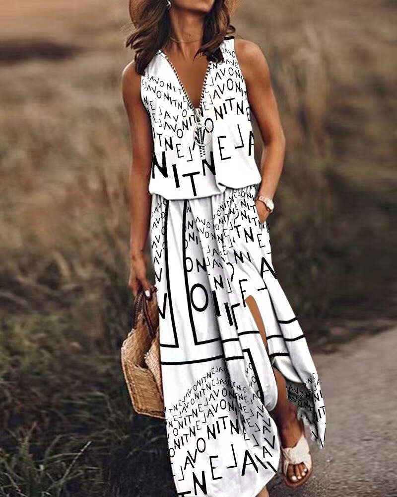 👗[ S-5xl] 2025 novo vestido estampado feminino