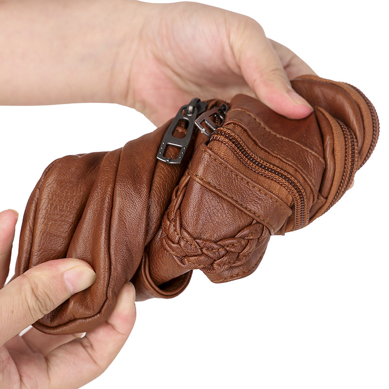 Beautiful handmade crossbody bag in soft leather