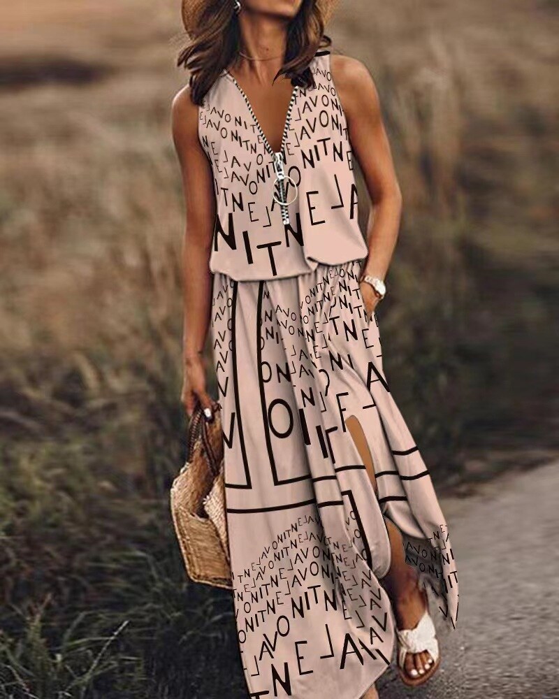 👗[ S-5xl] 2025 novo vestido estampado feminino