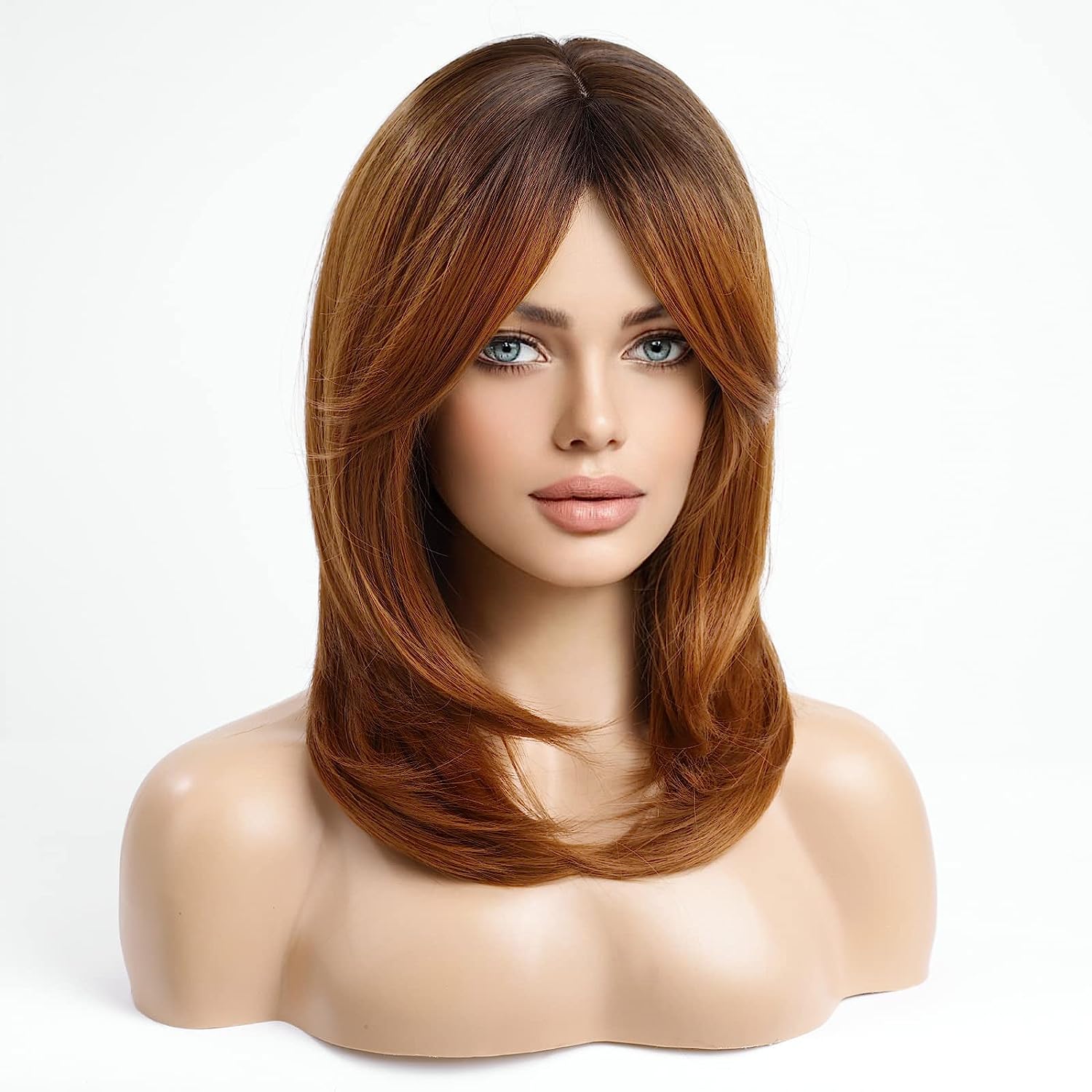 Synthetic Long Wigs  Hair with Bangs for Daily Use