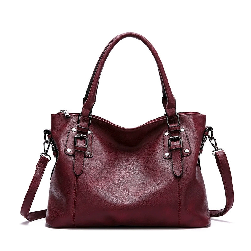 Bolsa de couro feita à mão