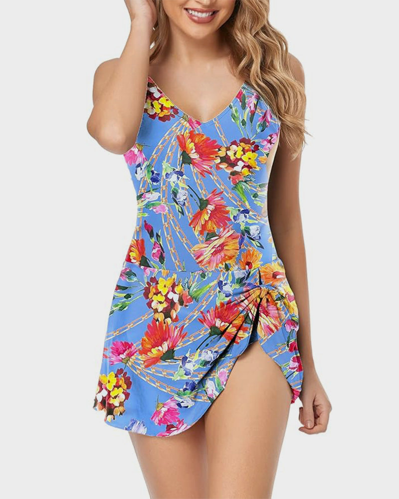 2025 New Women's Tummy Control Slim Fit One Piece Swimsuit