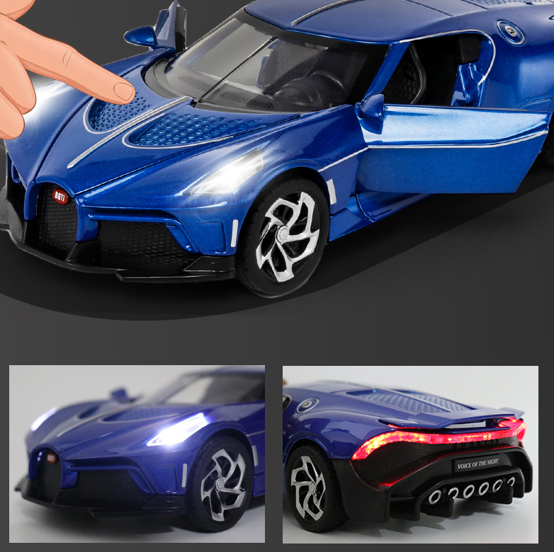 Модел на суперавтомобил Bugatti La Voiture Noire в мащаб 1:24