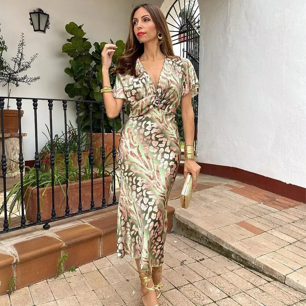 🎀 Classy Printed Dress