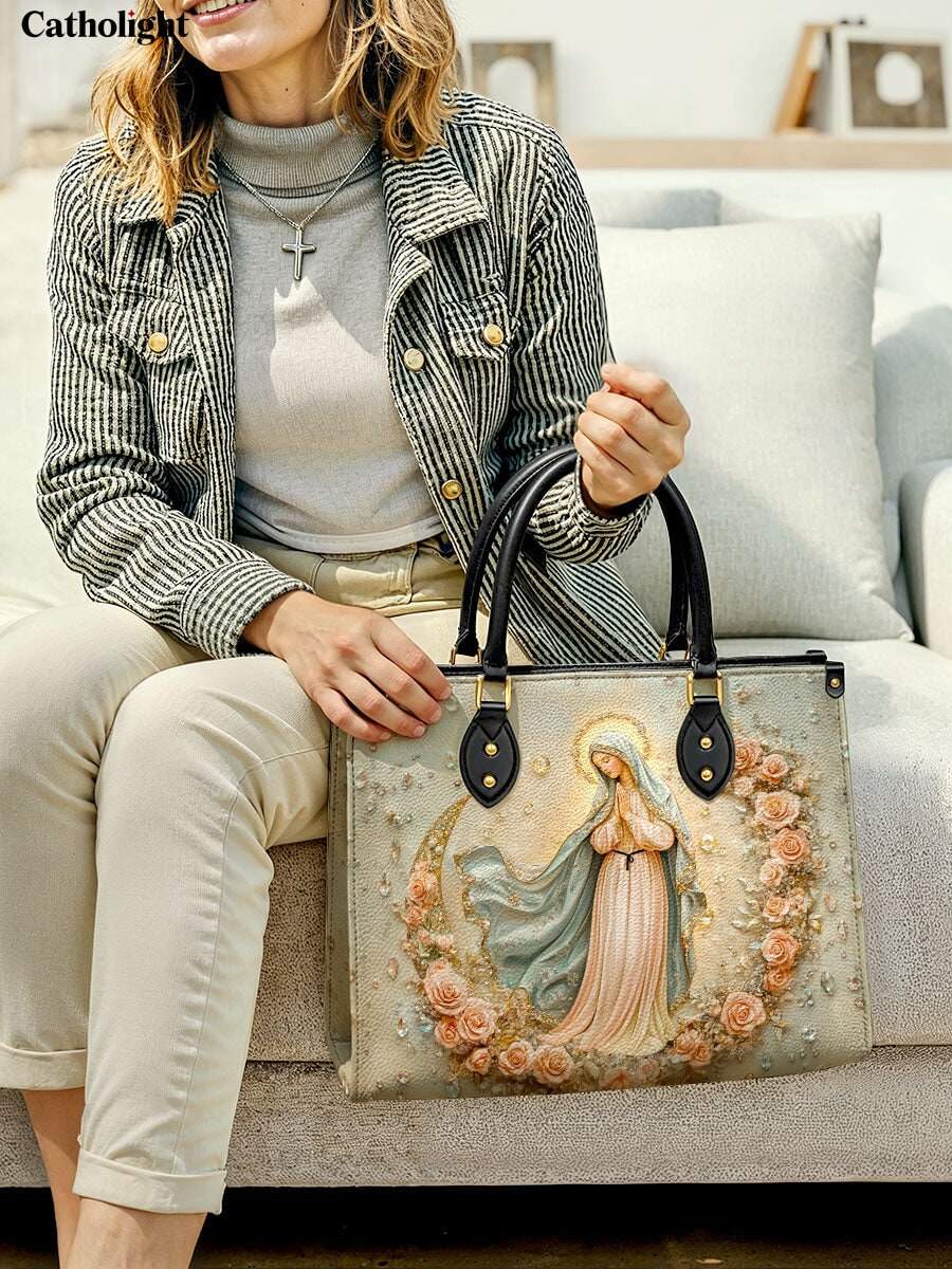 Catholight  The Crescent of Serenity Leather Bag