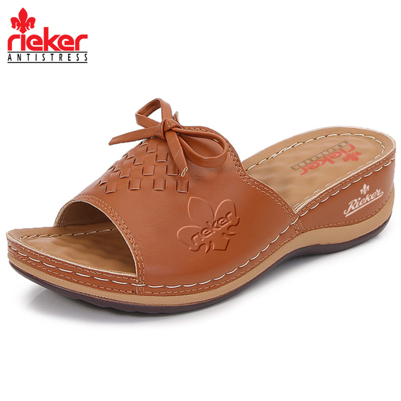 RIEKER® Nové dámske protišmykové sandále na kline