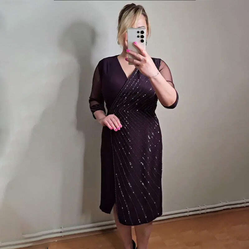 🌸Liquidação de primavera🌸 Vestido Plus Size com glitter