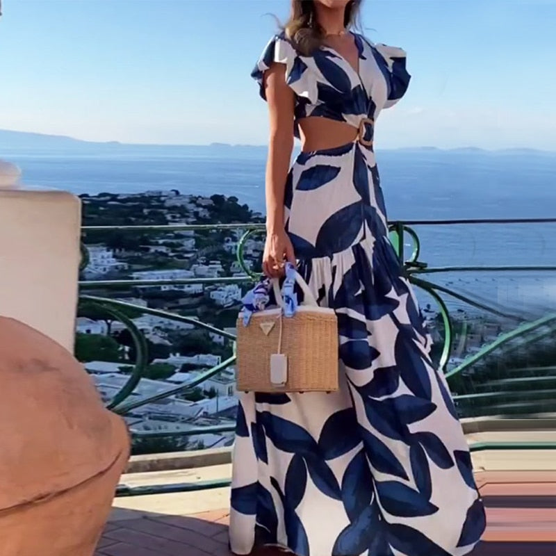 🌼 Cutout Maxi Dress