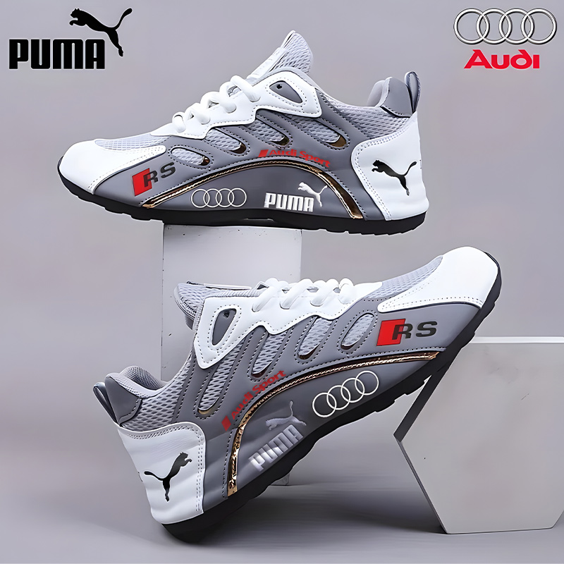 PUMA&Audi könnyű és kényelmes vízálló bőrcipő