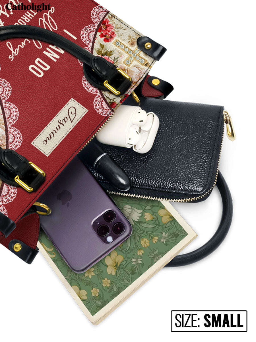 Catholight Blooming With Faith Leather Bag