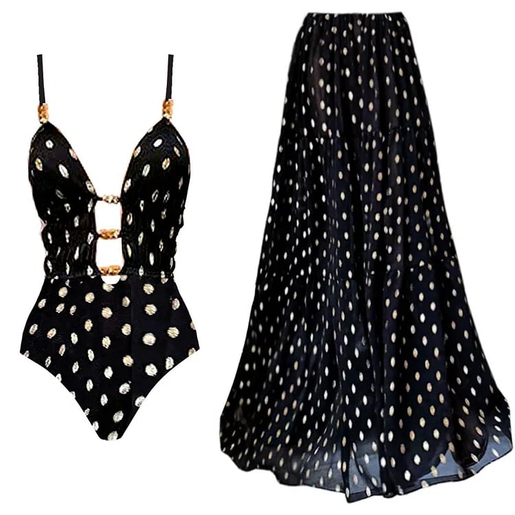 🌼Romantic Flair👑 - Hollowout Two Piece Swimsuit Set